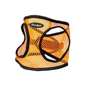 Bark Appeal Netted EZ Wrap Neon Orange Mesh Lightweight Dog Harness Size XXS